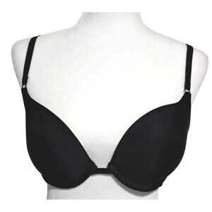 Victorias Secret Sexy Tee Black Push-Up‎ Bra 36C Smooth Infinity Edge Underwire
